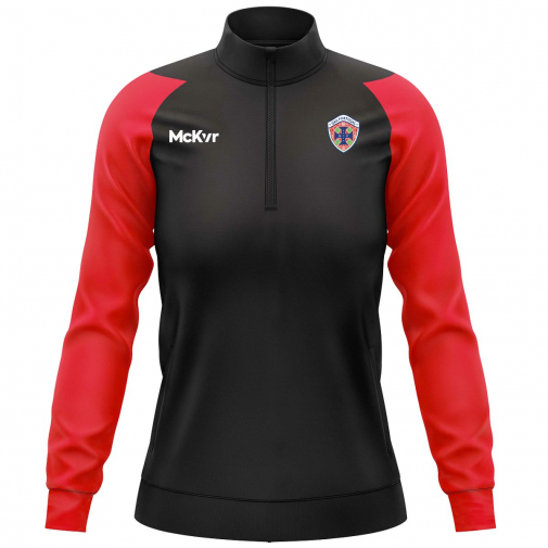 McKvr Portugal National Team GAA Core Pro 1/4 Zip Top - Womens - Black/Red McKvr Portugal National Team GAA Core Pro 1/4 Zip Top - Womens - Black/Red
